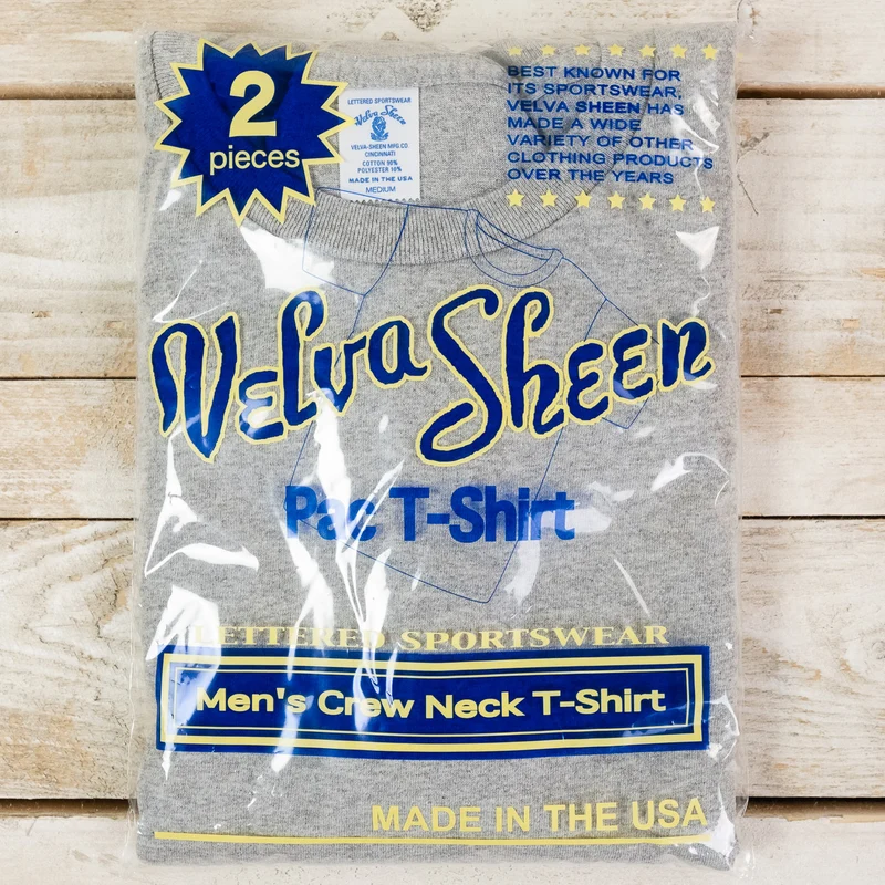 2Pack Crew Neck T-Shirt Grau Meliert