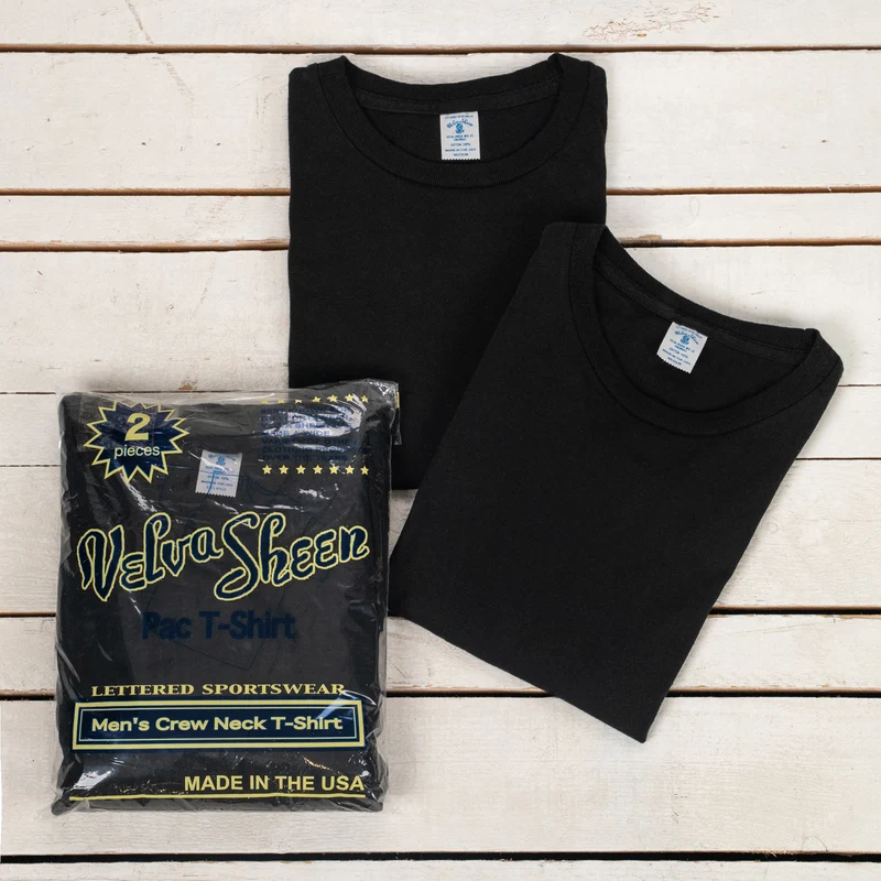 2Pack Crew Neck T-Shirt Schwarz