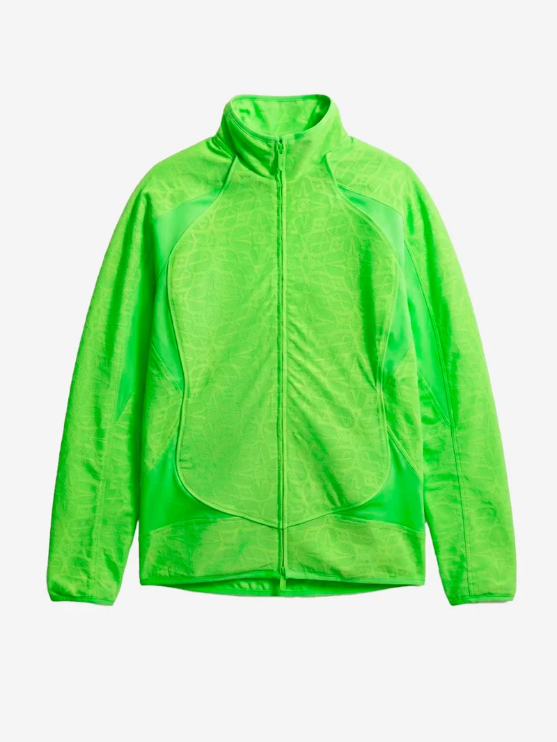 Giacca sportiva oversize verde con swoosh