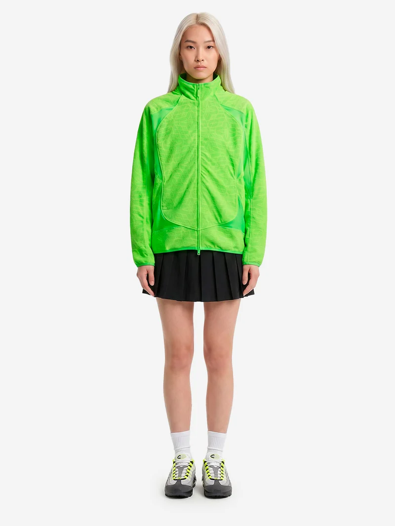 Giacca sportiva oversize verde con swoosh