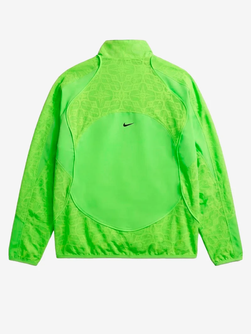 Giacca sportiva oversize verde con swoosh
