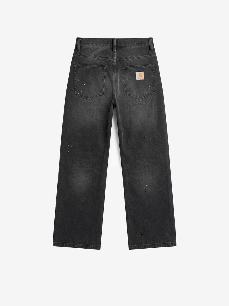 Pantaloni 'Landon' in denim nero destroy wash