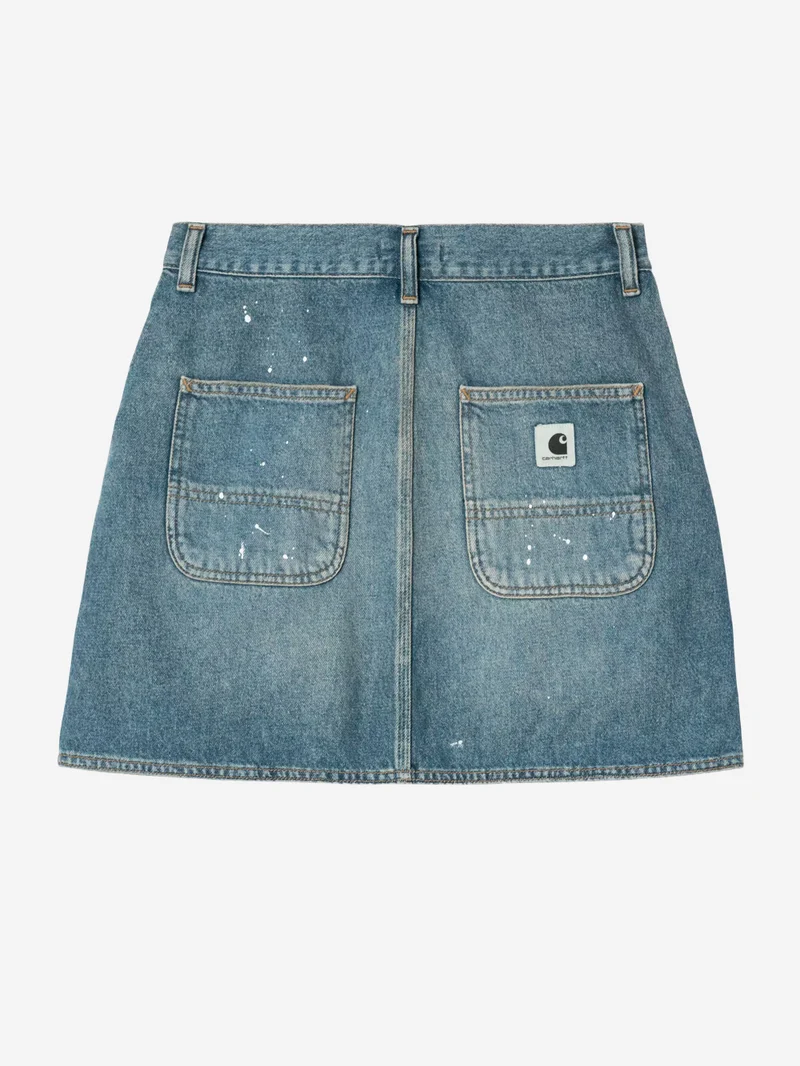 W Gonna Maeve 'Double Knee' in denim distressed con vernice