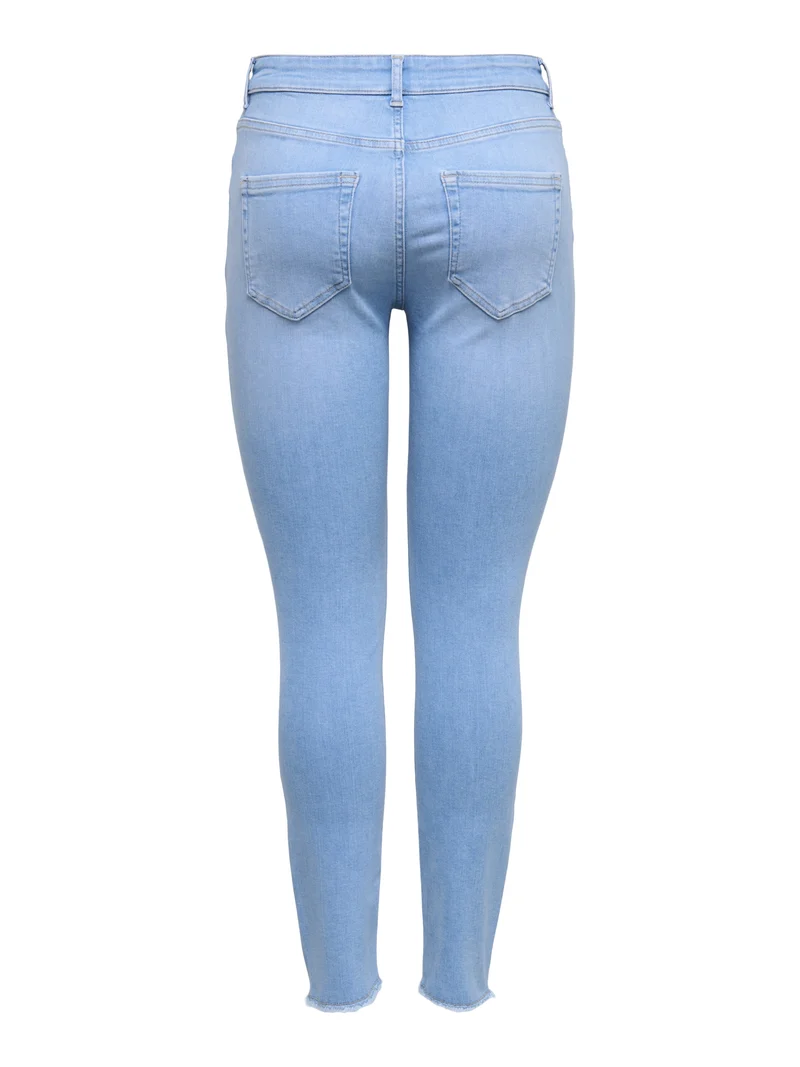 ONLBLUSH MID SK ANK RW DNM REA130 N, Light Blue Denim