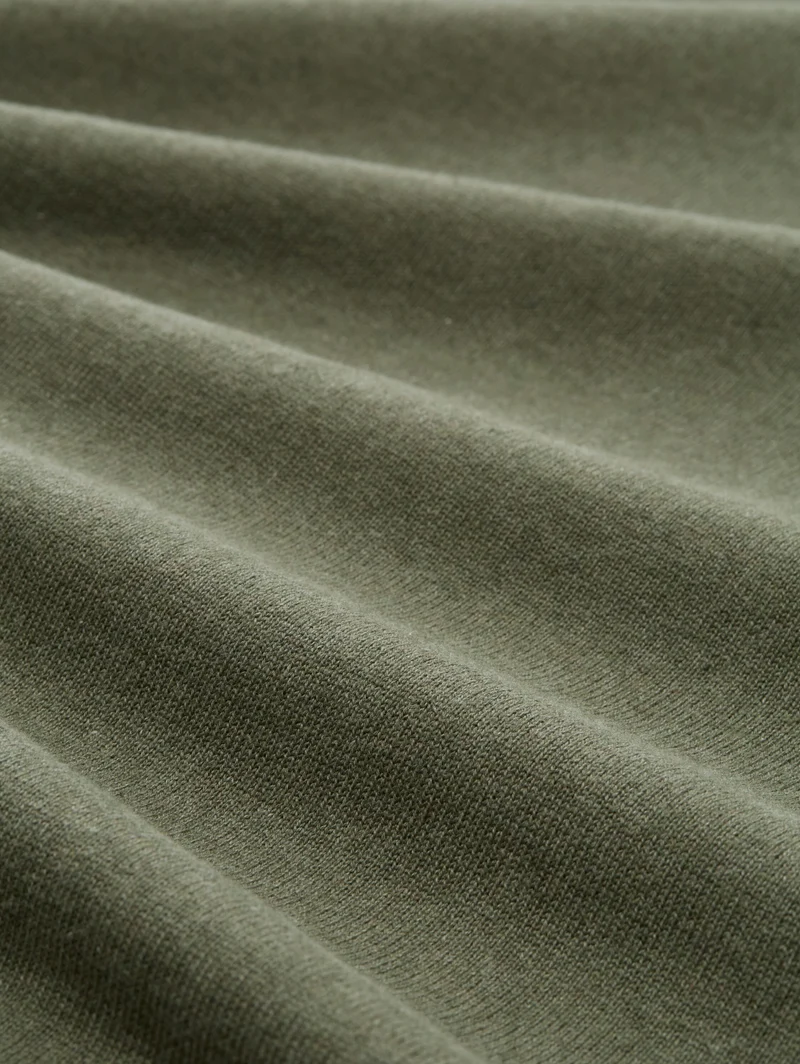 basic crewneck knit, tea leaf melange