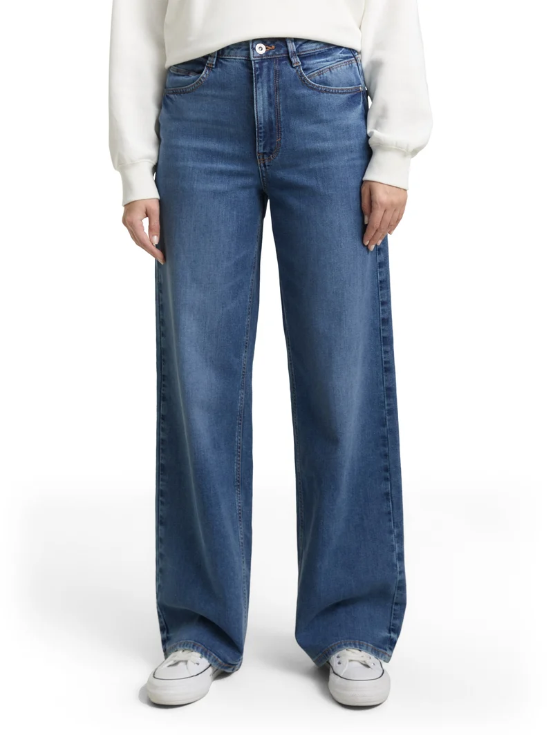 TTMadina Wide Leg, mid stone wash denim