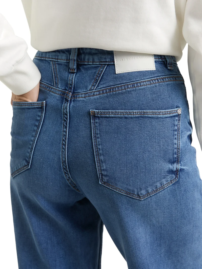 TTMadina Wide Leg, mid stone wash denim