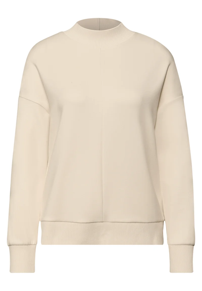 heavy shirt rib details, soft beige