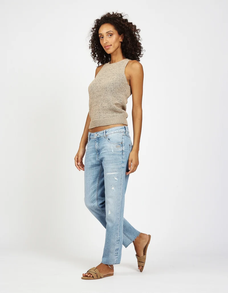 94NADIA CROPPED, light blue repair