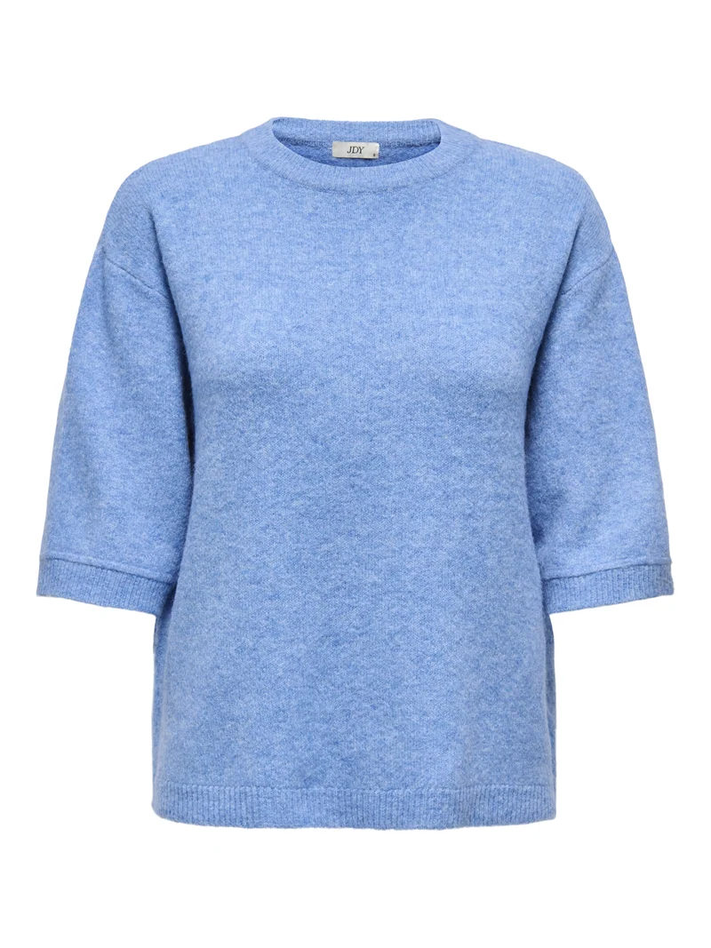 JDYSONJA S/S O-NECK PULLOVER KNT, Provence/MELANGE
