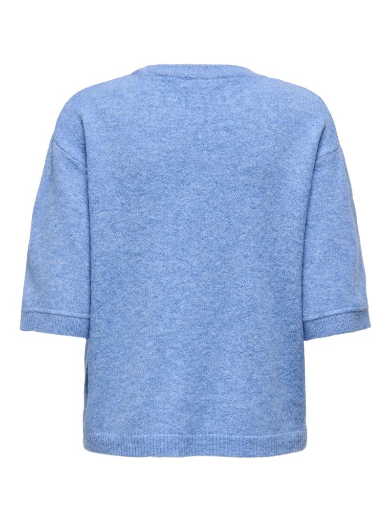 JDYSONJA S/S O-NECK PULLOVER KNT, Provence/MELANGE