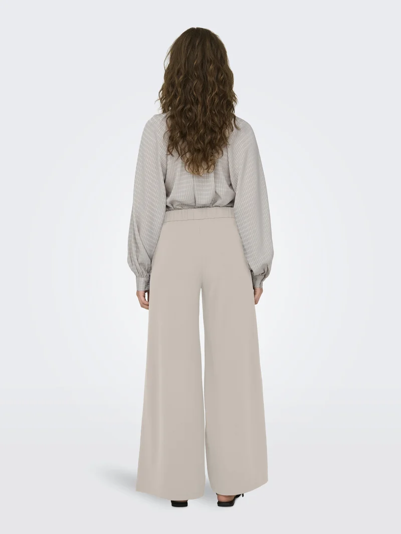 JDYTANJA LIFE WIDE FLOWY PANT JRS N, Chateau Gray
