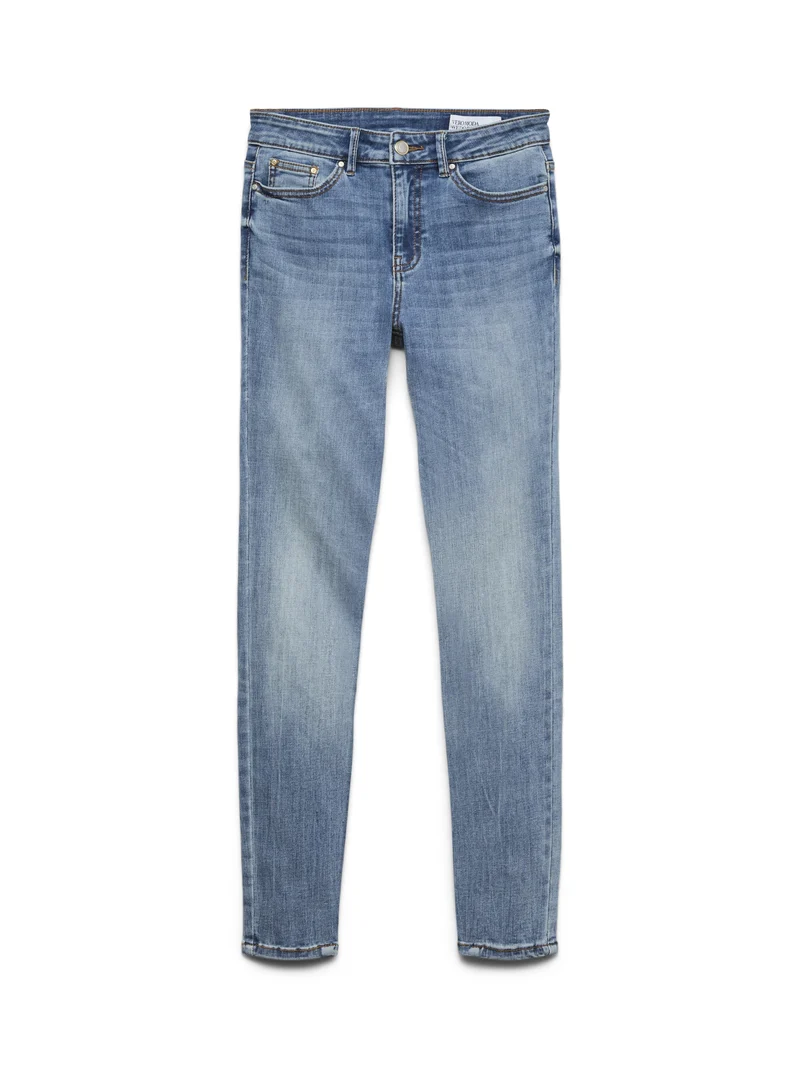 VMFLASH MR SKINNY JEANS LI3322 NOOS, Medium Blue Denim/TINTED