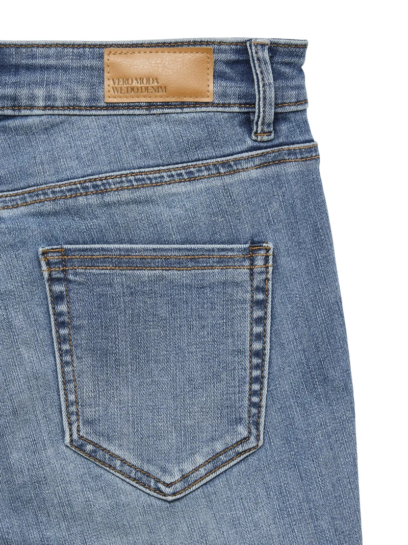 VMFLASH MR SKINNY JEANS LI3322 NOOS, Medium Blue Denim/TINTED