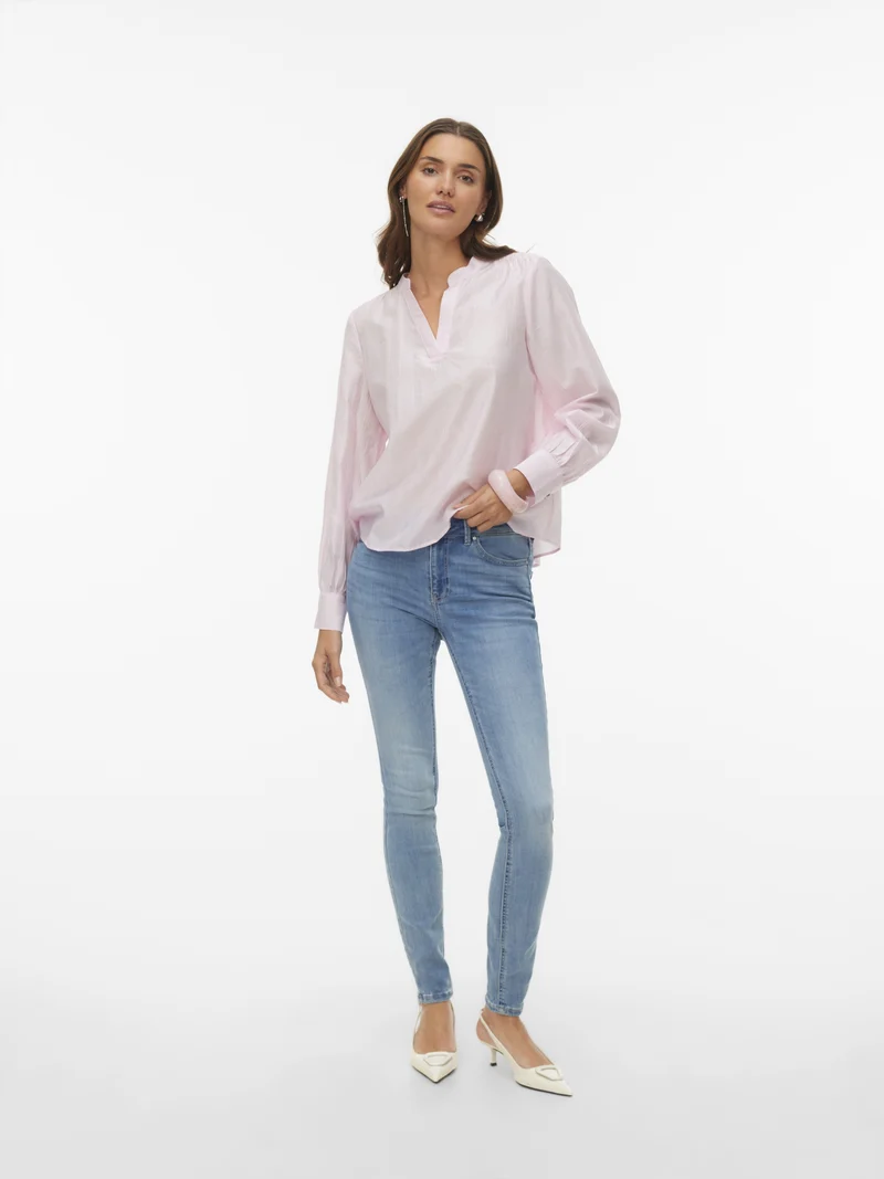 VMFLASH MR SKINNY JEANS LI3322 NOOS, Medium Blue Denim/TINTED