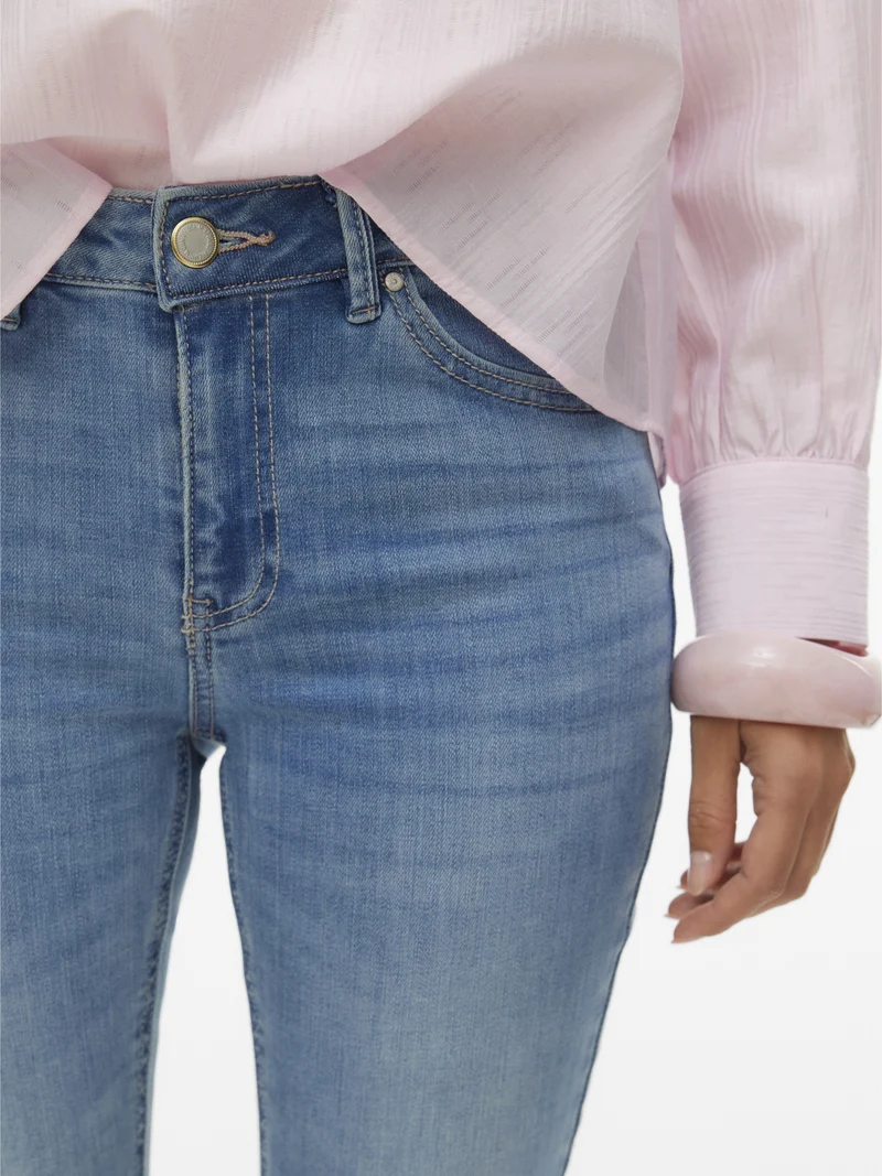 VMFLASH MR SKINNY JEANS LI3322 NOOS, Medium Blue Denim/TINTED