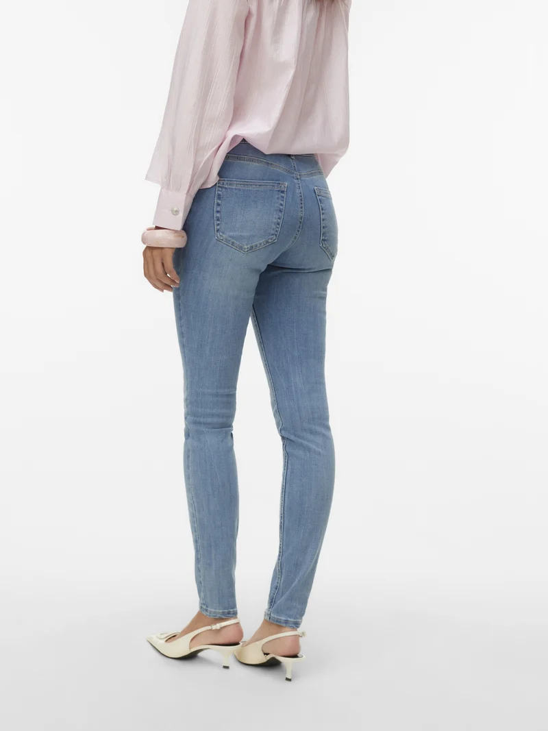 VMFLASH MR SKINNY JEANS LI3322 NOOS, Medium Blue Denim/TINTED
