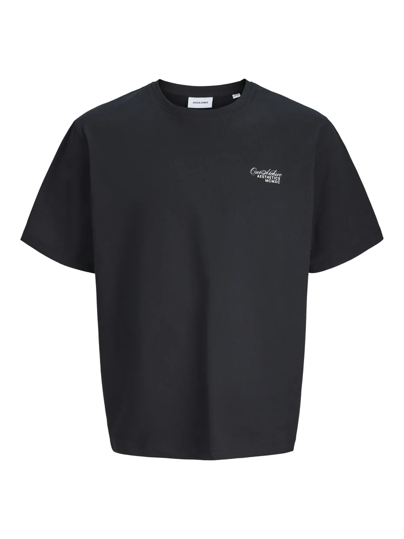 JJROAR TEE SS CREW NECK, Black