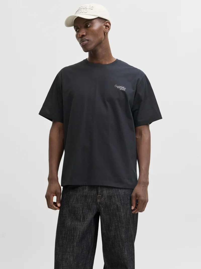 JJROAR TEE SS CREW NECK, Black