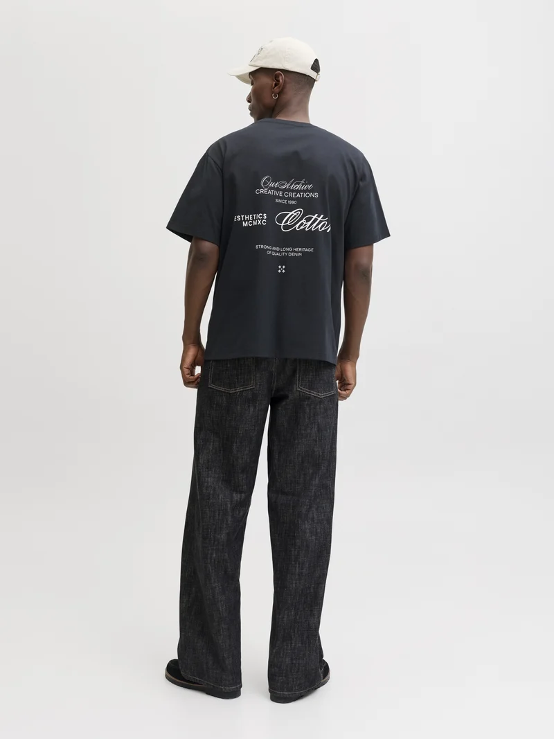 JJROAR TEE SS CREW NECK, Black