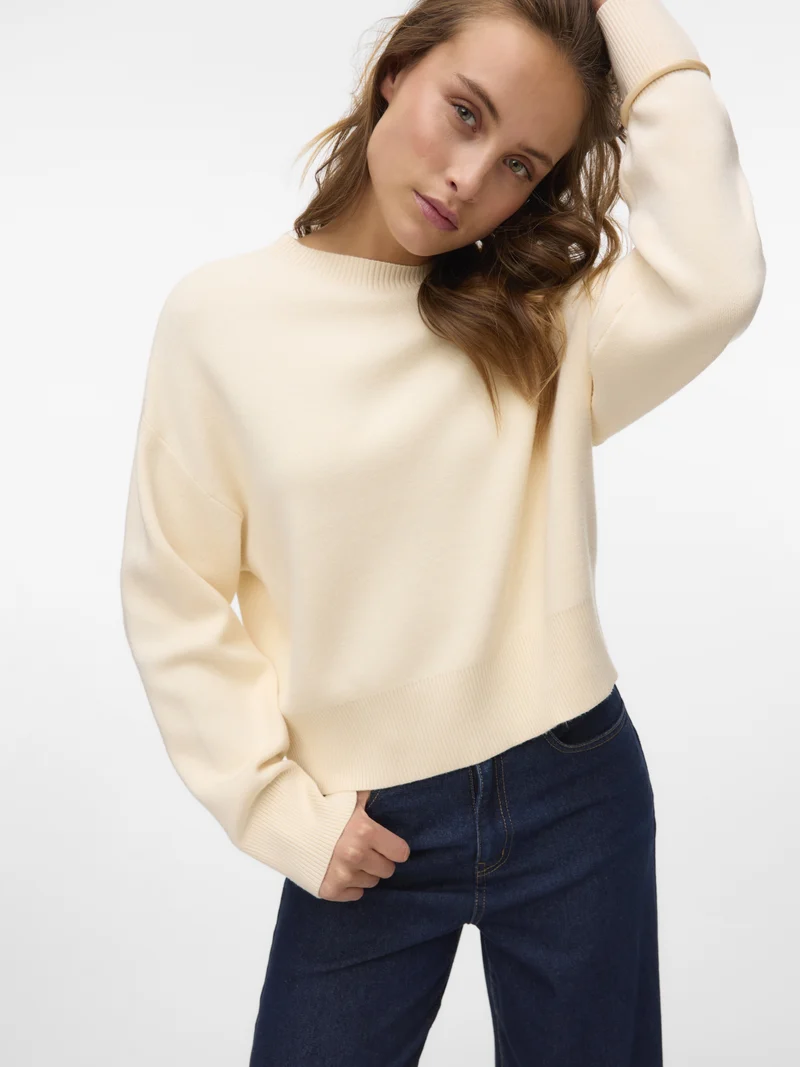VMGOLD ART LS O-NECK PULLOVER, Birch