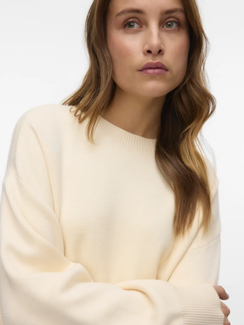 VMGOLD ART LS O-NECK PULLOVER, Birch