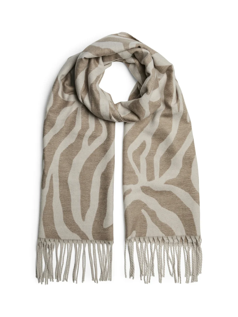 PCELIN LONG SCARF NOOS BC, Silver Lining/GREIGE