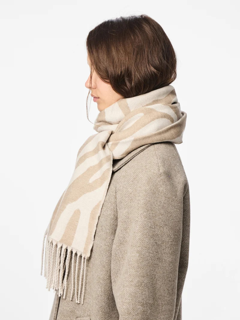 PCELIN LONG SCARF NOOS BC, Silver Lining/GREIGE