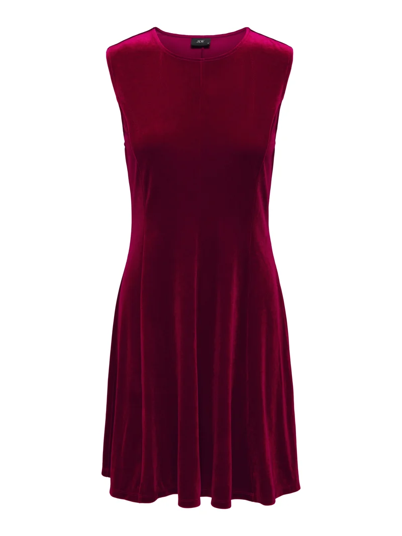 JDYVICTORY S/L VELVET SHORT DRESS J, Winetasting