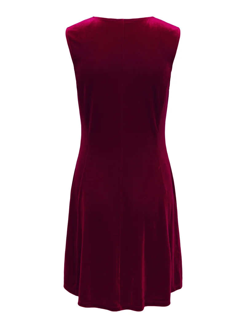 JDYVICTORY S/L VELVET SHORT DRESS J, Winetasting