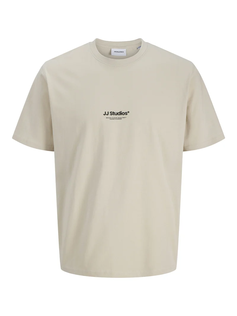 JJESOHO TEE SS CREW NECK NOOS, Moonbeam