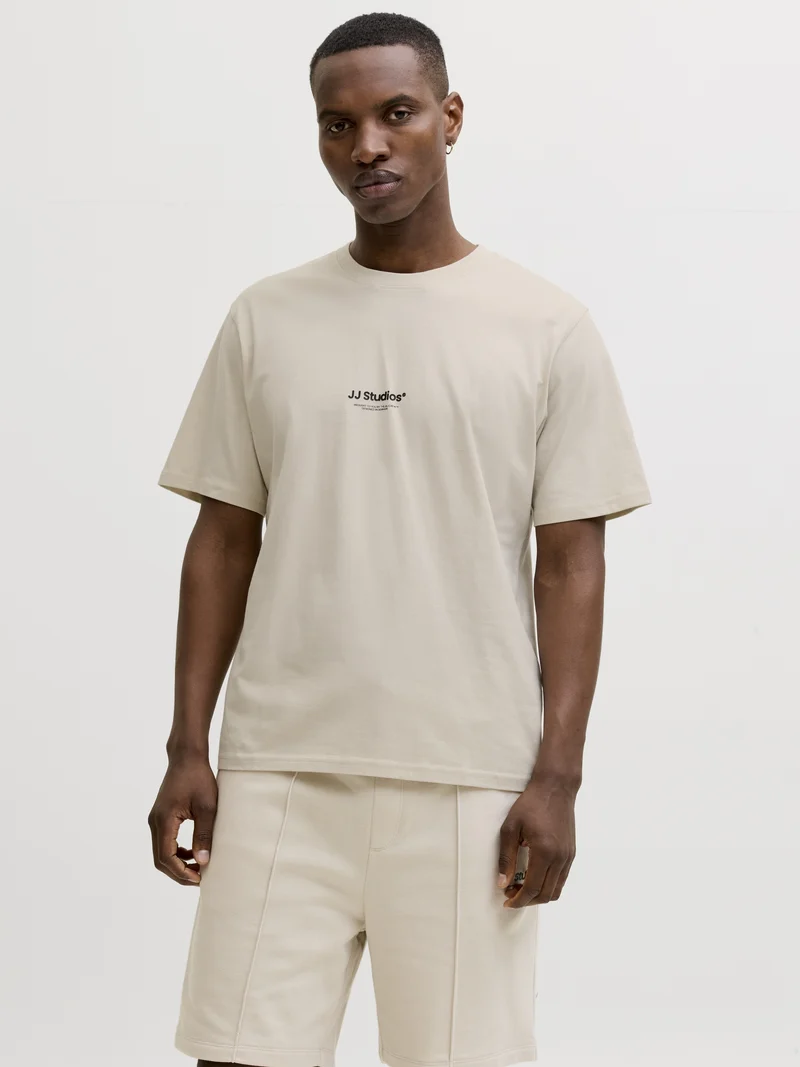 JJESOHO TEE SS CREW NECK NOOS, Moonbeam