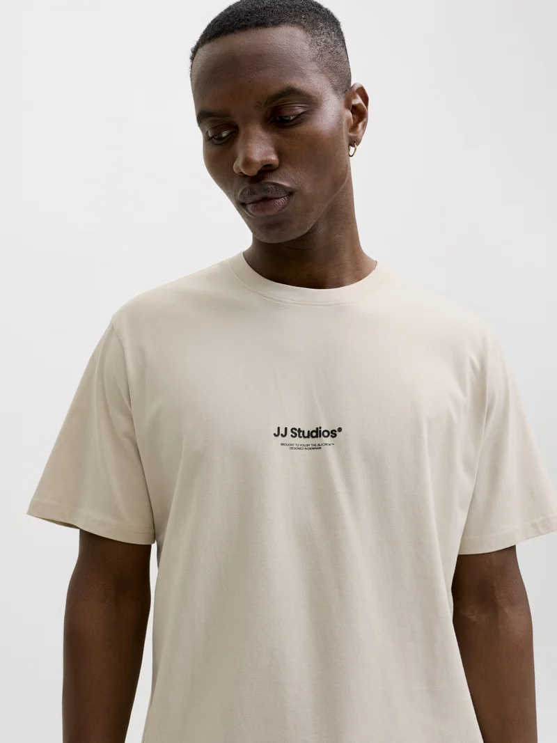JJESOHO TEE SS CREW NECK NOOS, Moonbeam