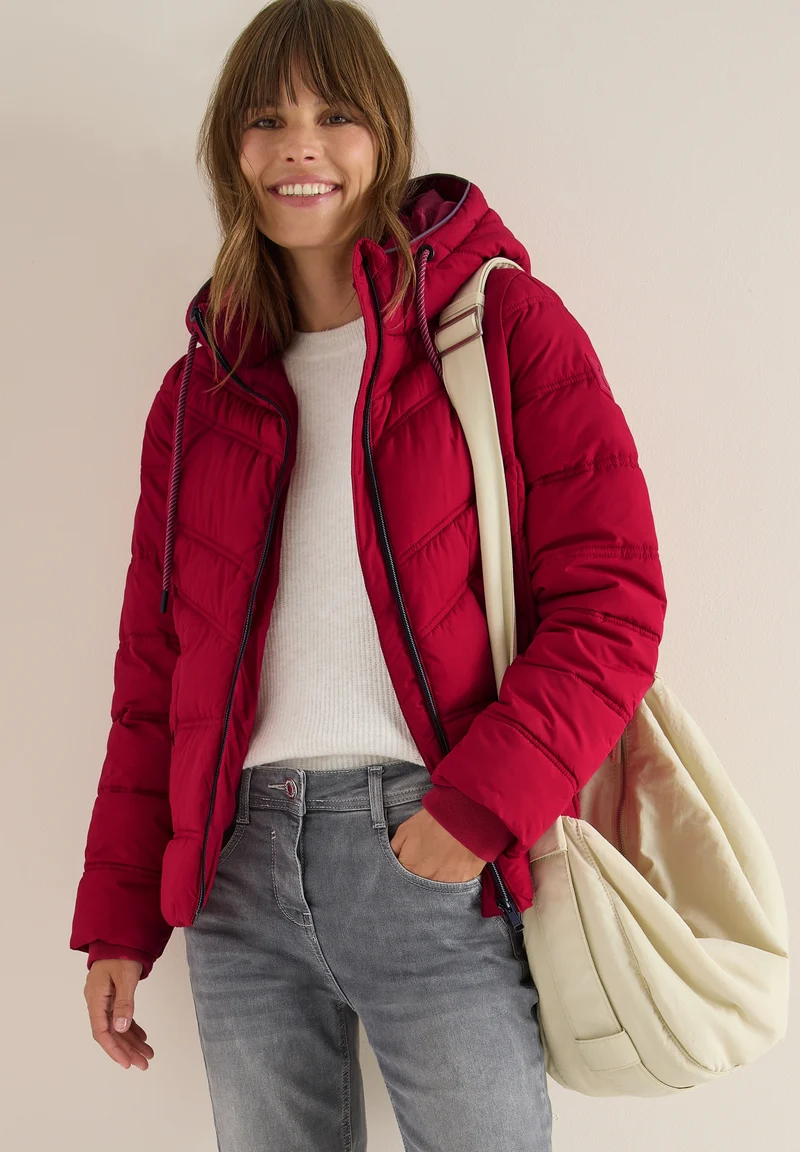 TOS Sportive Padded Jacket, beaujolais red