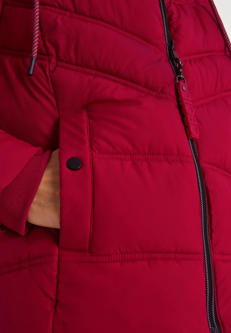 TOS Sportive Padded Jacket, beaujolais red