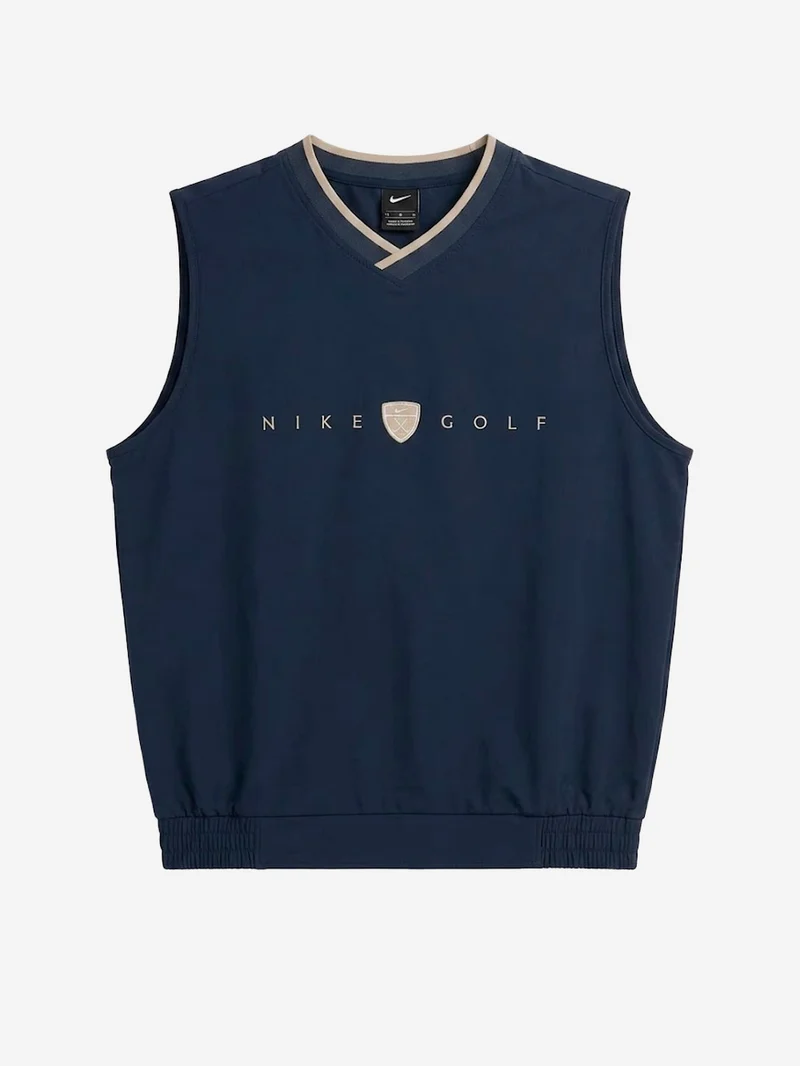 Gilet da golf blu oversize Dri-FIT antivento