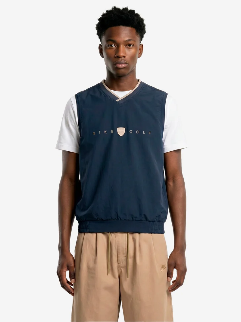 Gilet da golf blu oversize Dri-FIT antivento