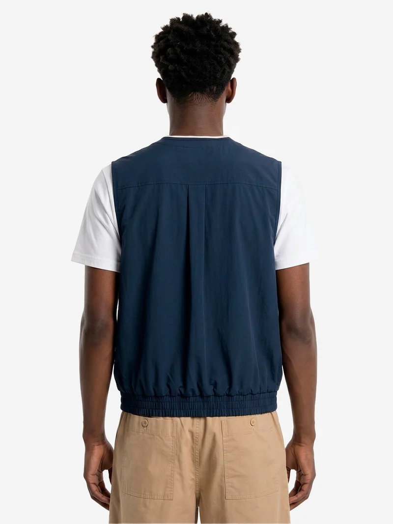 Gilet da golf blu oversize Dri-FIT antivento