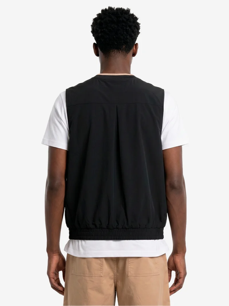 Gilet da golf nero oversize Dri-FIT antivento