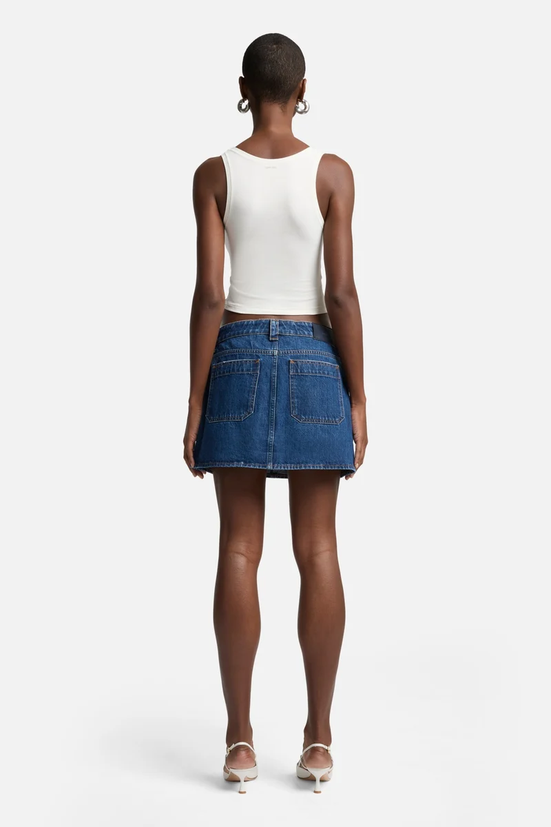 MANKIND Milly Studded Mini Skirt in Le Blue
