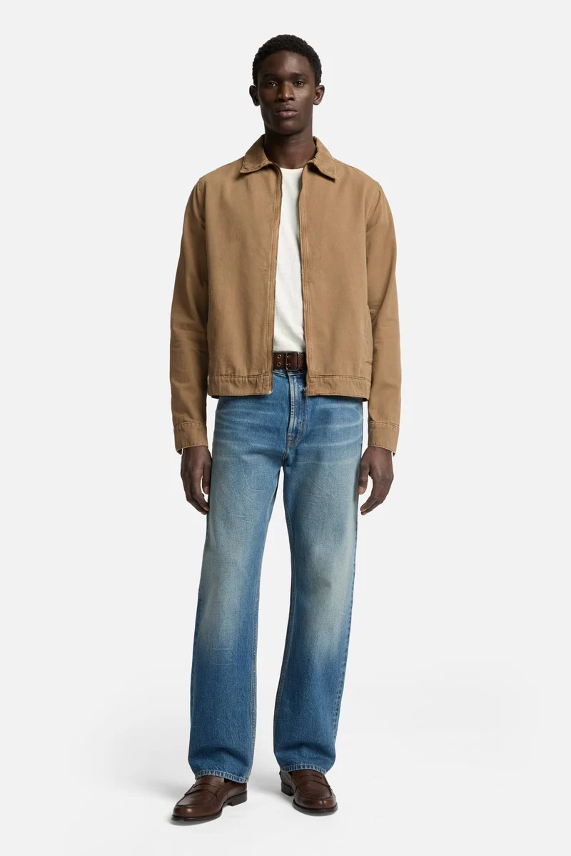Canvas Harrington Jacket in Khaki