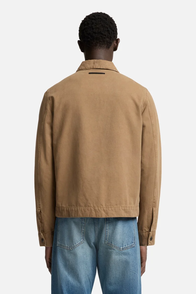 Canvas Harrington Jacket in Khaki