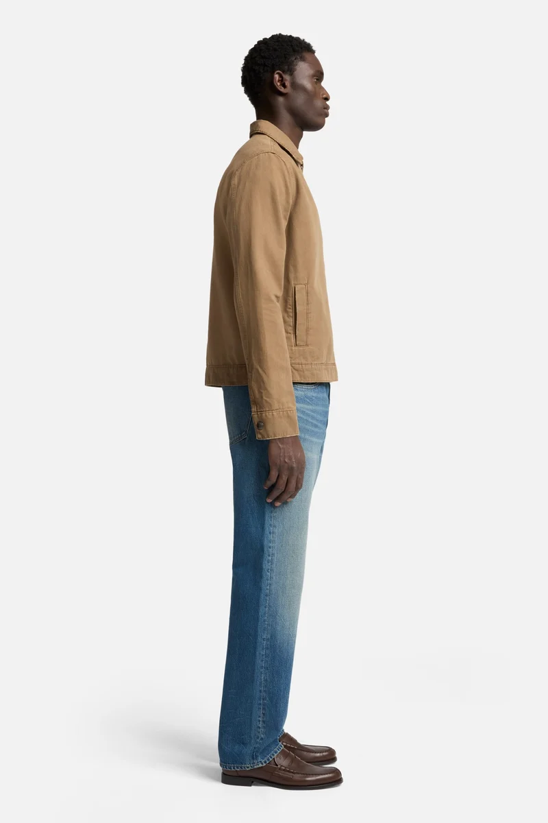 Canvas Harrington Jacket in Khaki