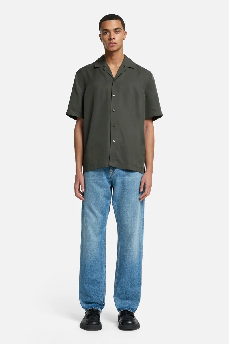 Lyocell Camp Shirt in Forest