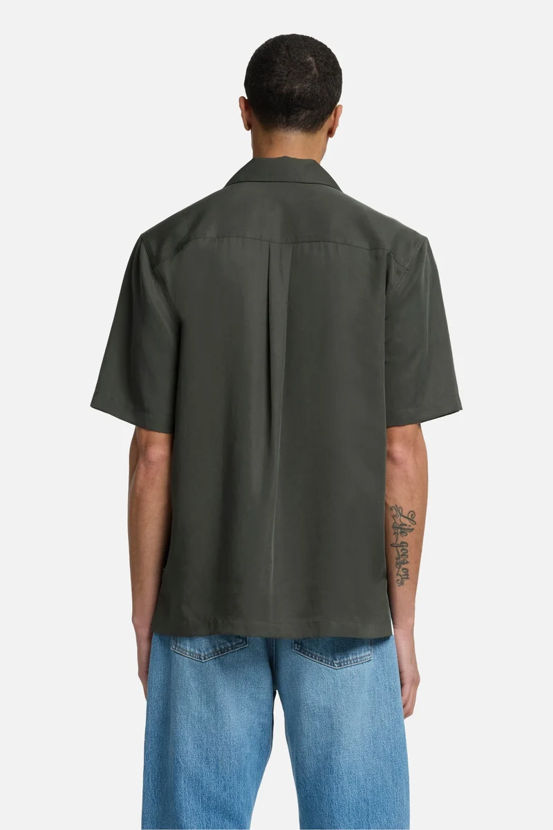 Lyocell Camp Shirt in Forest