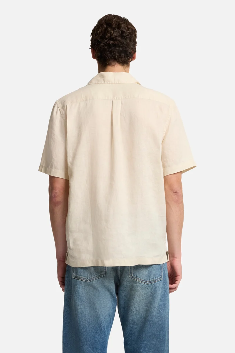 Linen Camp Shirt in Bone