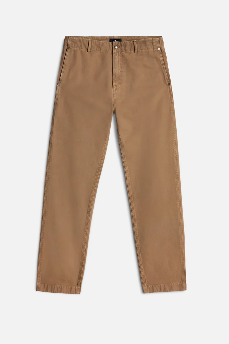 Utility Canvas Straight Chino in Khaki