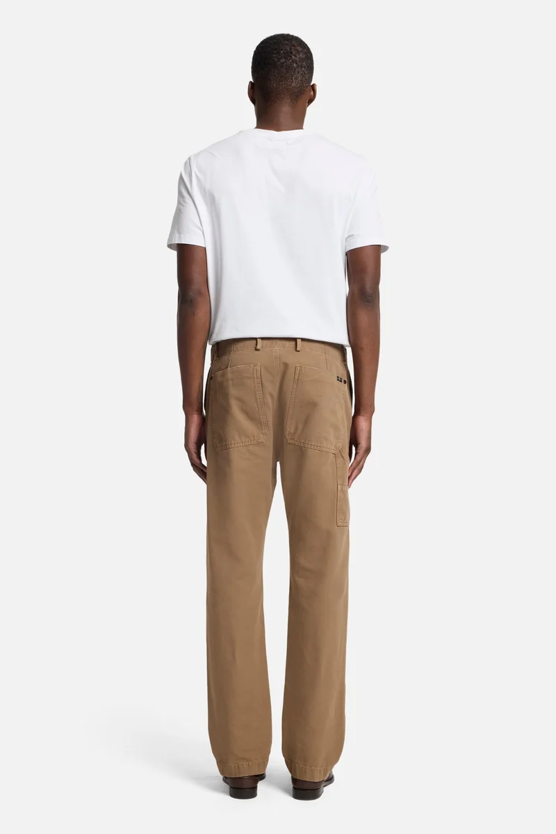 Utility Canvas Straight Chino in Khaki