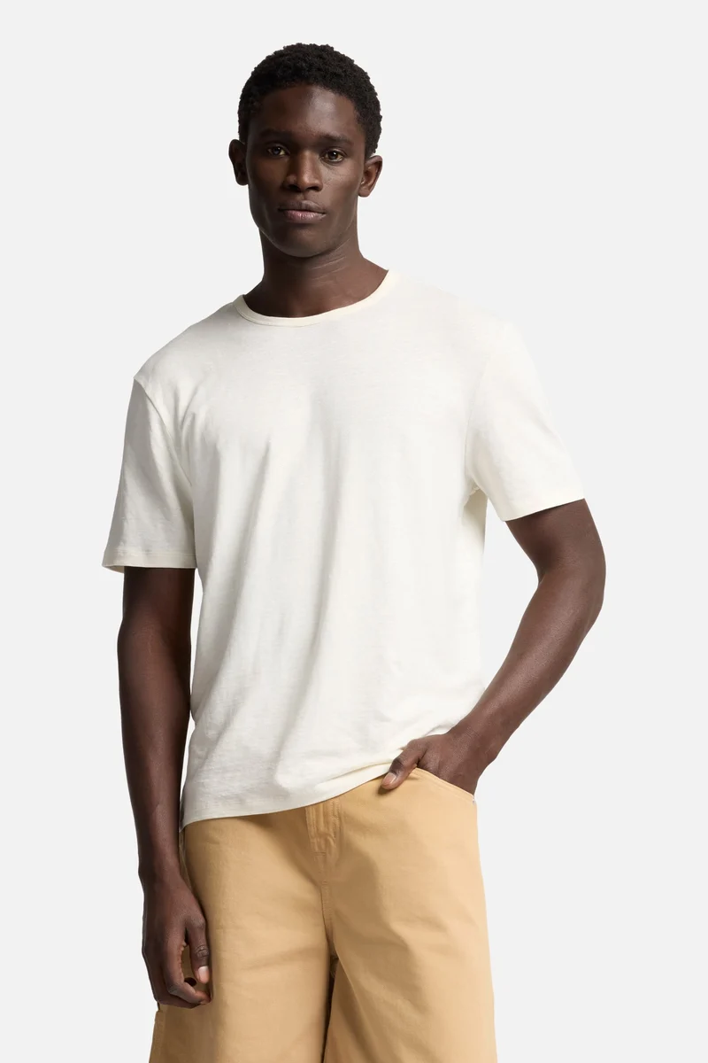 Linen Tee in White