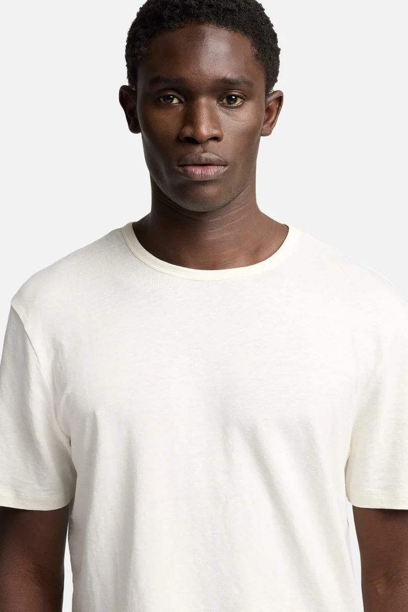 Linen Tee in White